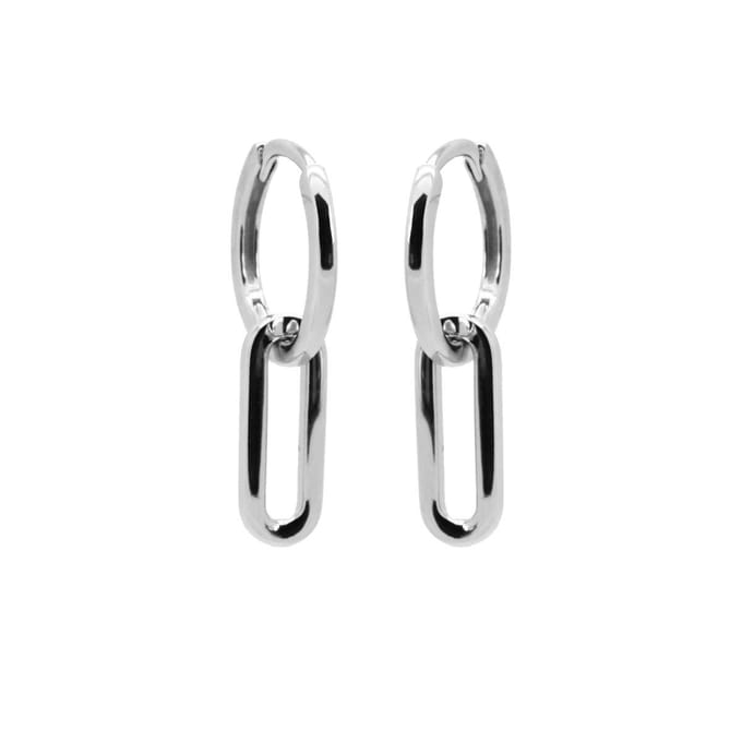 Karma Oorringen hoops best basic Zilver