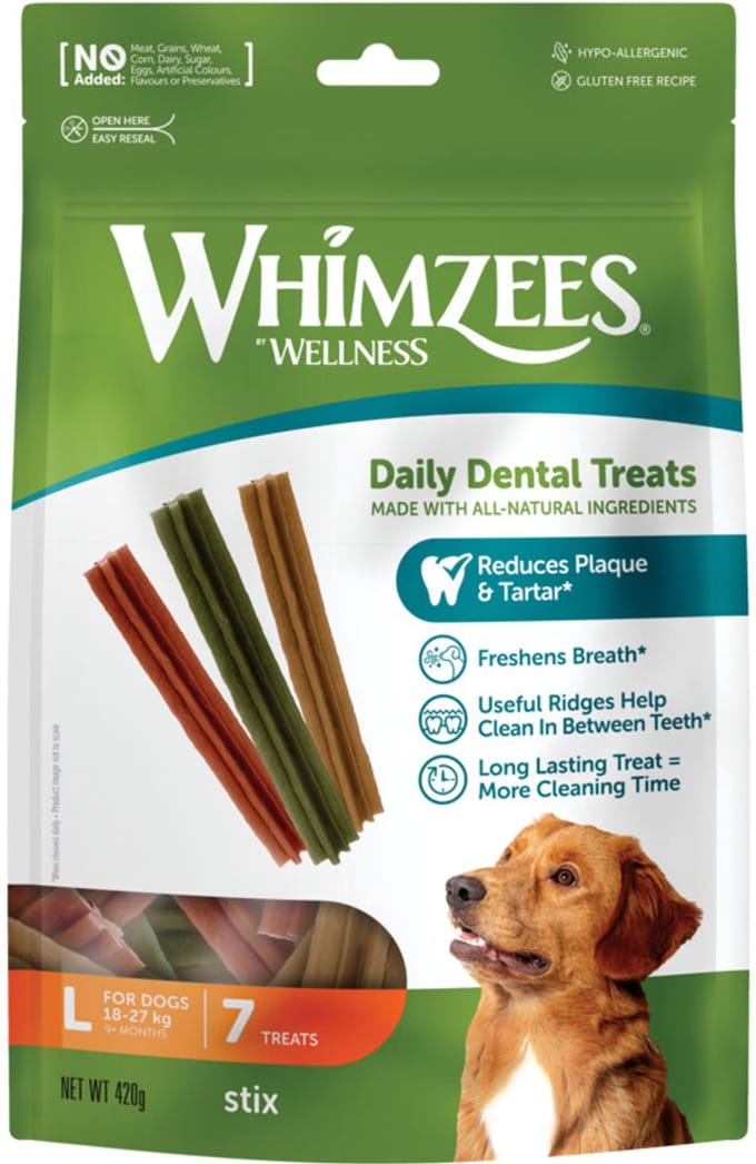 Whimzees tyggeben stix L pose m/7 stk. (WHZ318)