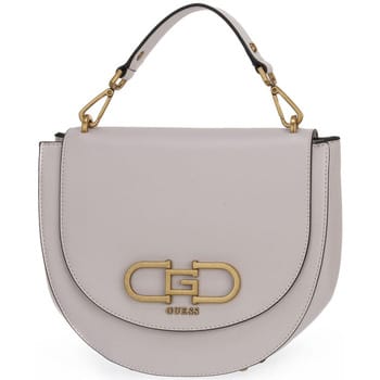 GUESS Schoudertas Handtas Fleet Flap Saddle Bag Stone Beige