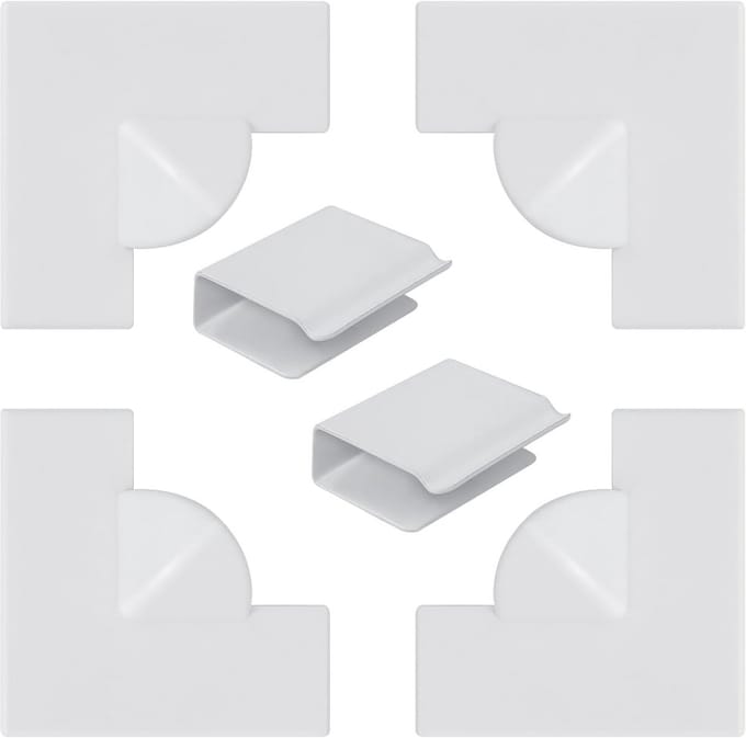 DUDSOEHO Magnetische raamschermaccessoires voor doe-het-zelf raamschermen - inclusief 4 hoekgrepen, 2 winddichte clips