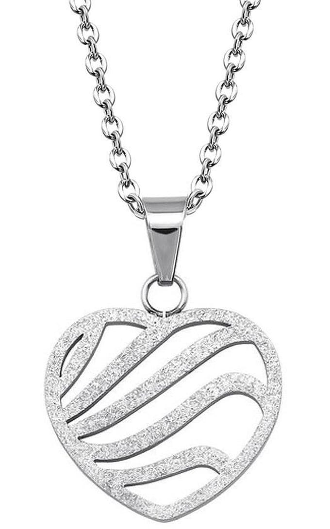 Montebello Ketting Bercem - 316L Staal - Hart - 26x24mm - 50cm