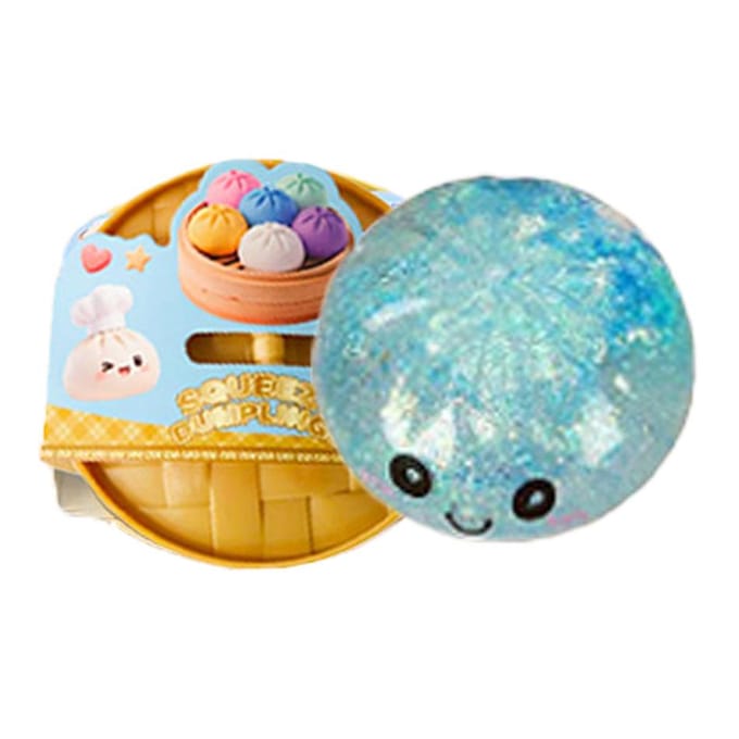 Nieuwe 12 stijlen Glitter Dumpling Glitter Dumpling Squishy met Doos Dumplings Sensorisch Knijpspeelgoed voor Stressverlichting