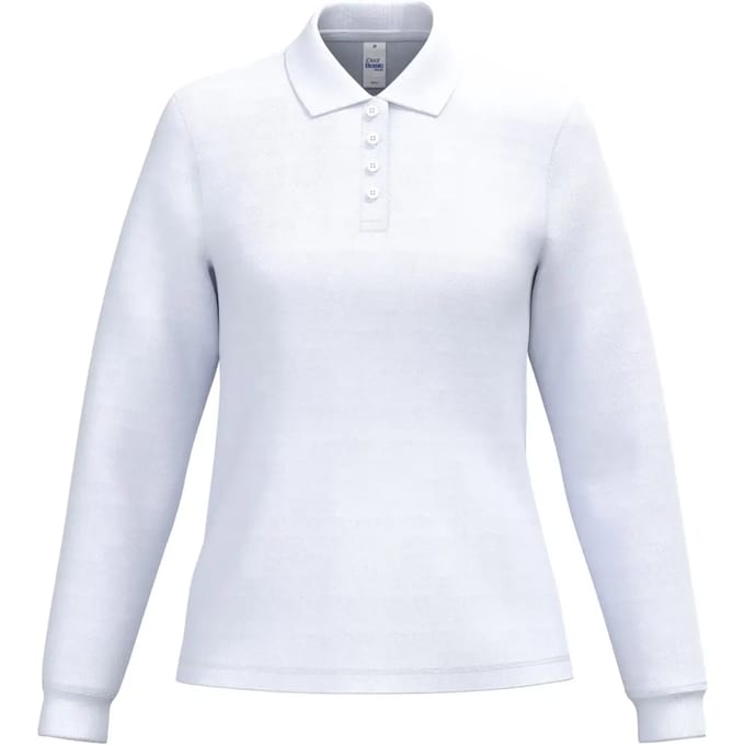 Damespolo piqué met lange mouwen iDeal Basic Brand