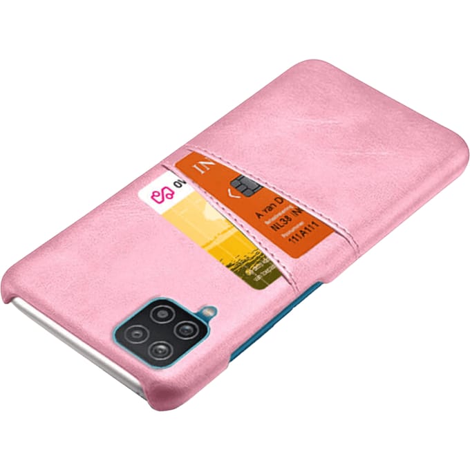 Comfycase Samsung Galaxy A12 Card Case Hoesje met Pasruimte  Roségoud
