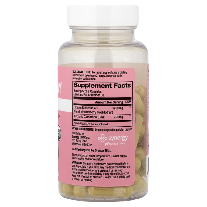 Ventre Plat, avec Berberine+ et Cannelle de Ceylan, 60 Capsules
