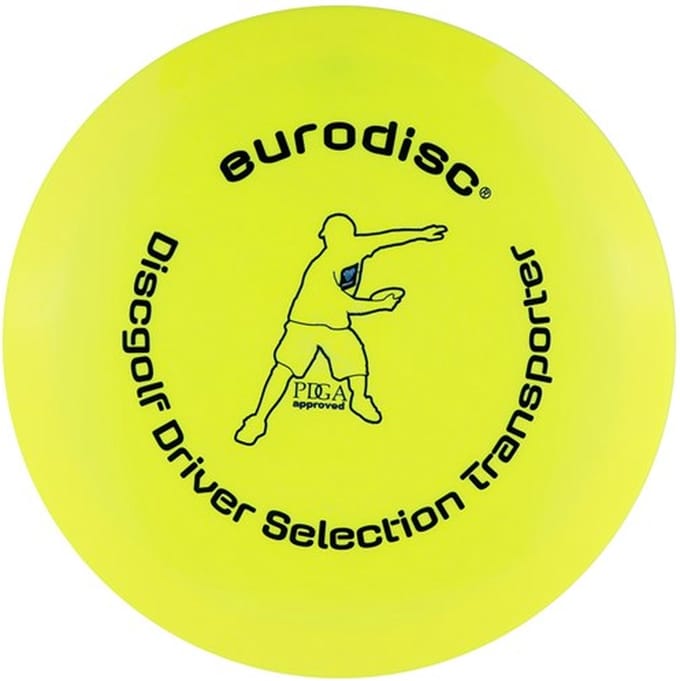 Discgolf disc Eurodisc Discgolf driver high quality Yellow EDDGSLYLTP Geel 23 cm