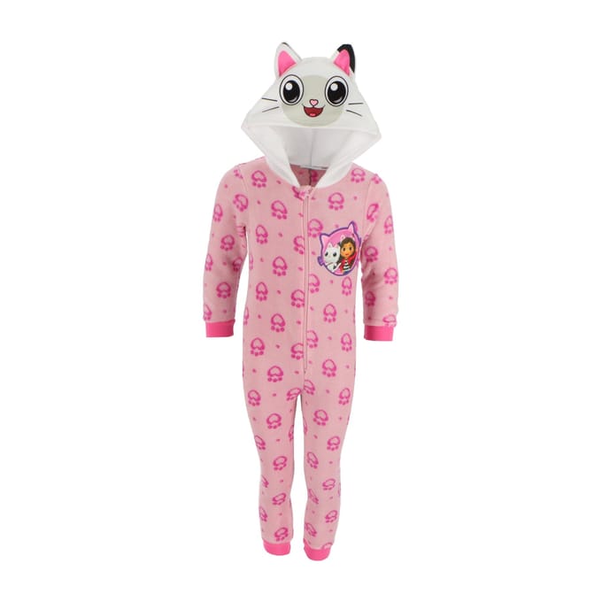 Gabby's Dollhouse Onesie - Maat 122/128 - Polyester - Pyjama - Roze