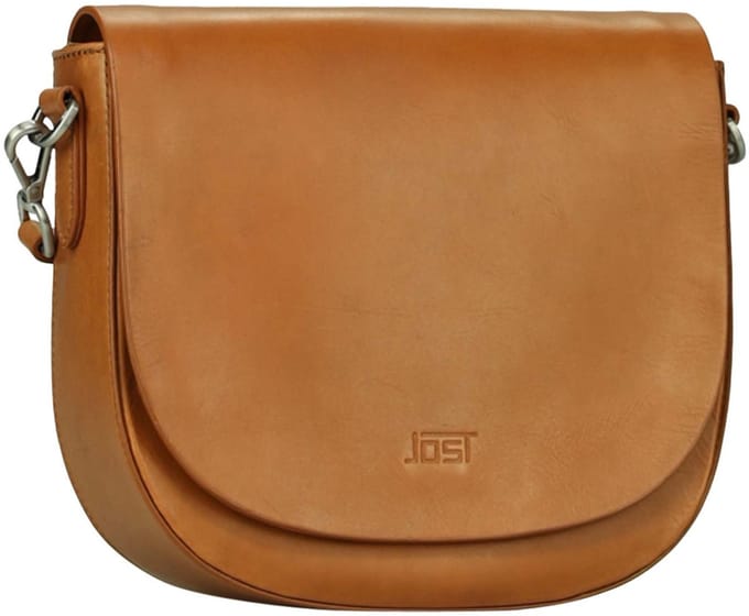 JOST Leren schoudertas Rana Shoulder Bag Cognac bruine