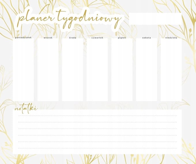 Wallvy - Magnetische Weekplanner - 24x20cm - Personaliseerbaar
