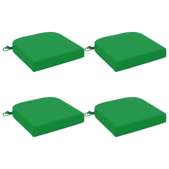 vidaXL - 4-delige - zitkussens - SOEST - 4 - pcs - 100% - Polyester - Groen