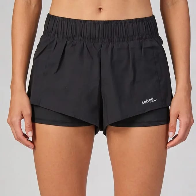 Softee Aroa damesshort zwart - S