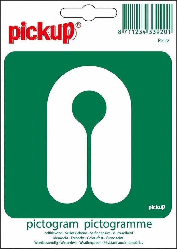 Pickup Pictogram 10x10 cm - Reddingsvest