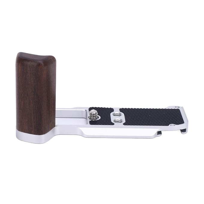 Handgreep L-vormige grip voor X-M5 Verticale houten camera handgreep L-beugel houder ingebouwde snelle white