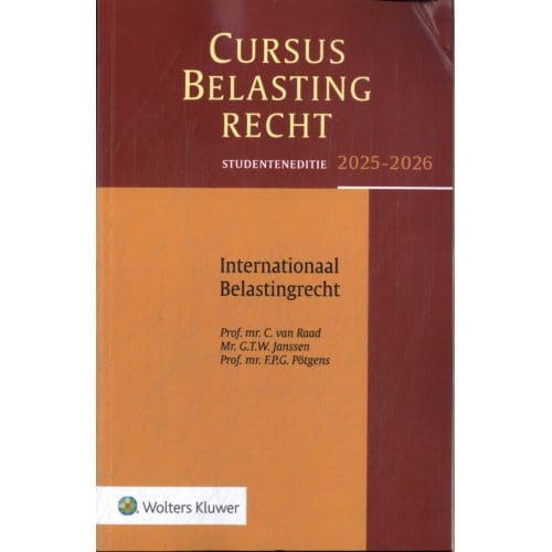 Cursus Belastingrecht Internationaal Belastingrecht / 2025-2026