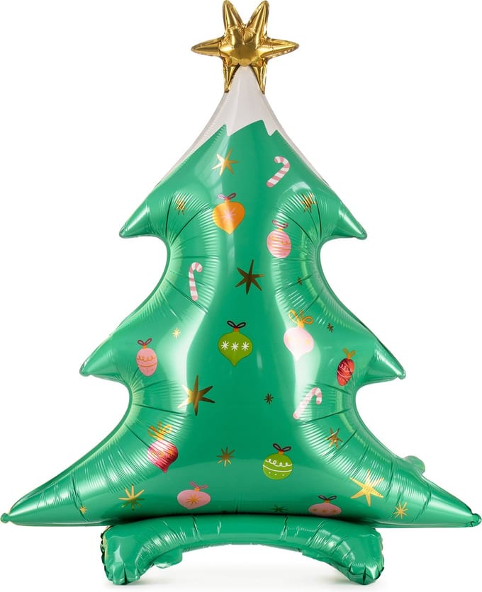 Partydeco - Folieballon Kerstboom - 78 x 94 cm