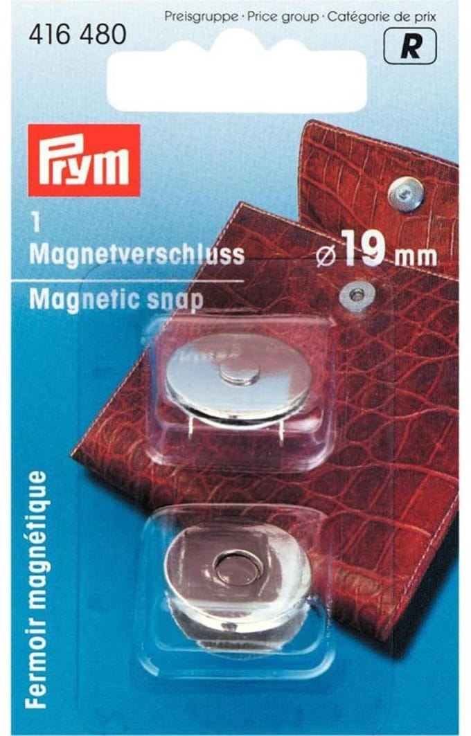 PRYM Magneetsluiting 19 mm zilverkleurig 416480 - Prym