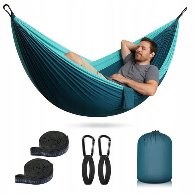 Dubbele Hamak 300x200cm - Ultralicht & Draagbaar tot 300kg