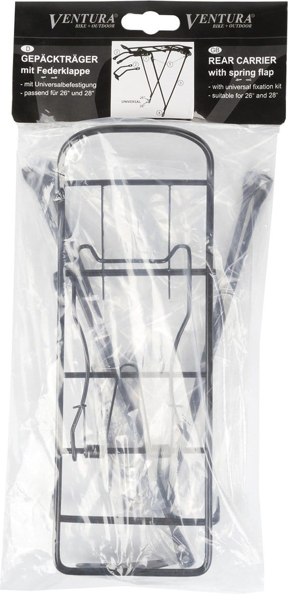 Ventura Stalen Bagagedrager Screw-on Ii S Zwart