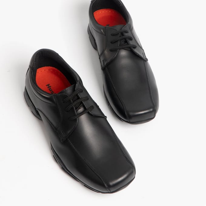 VINCENTE Jongens Leren Derby School schoenen Zwart