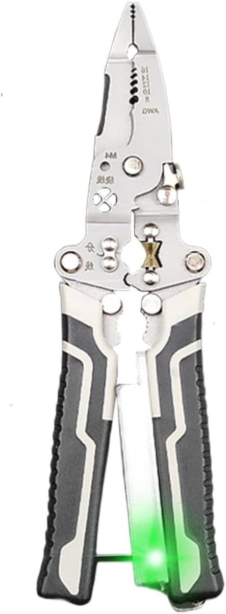 Draadstrippers - Kabelstripper - Elektrisch Werk - Geïntegreerde Schroevendraaier - 215 cm - Zwart