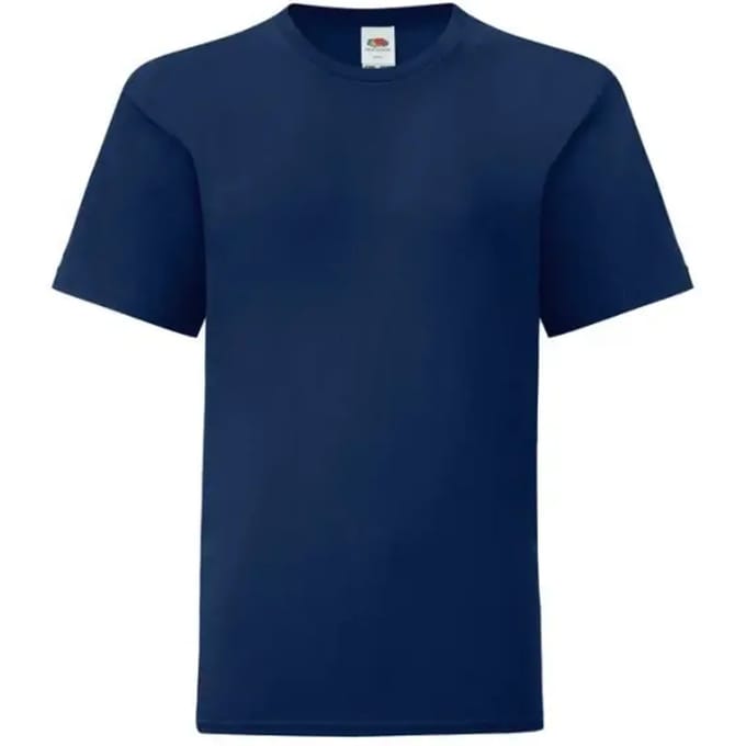 Fruit of the Loom - Kids´ Iconic T - Navy - 116