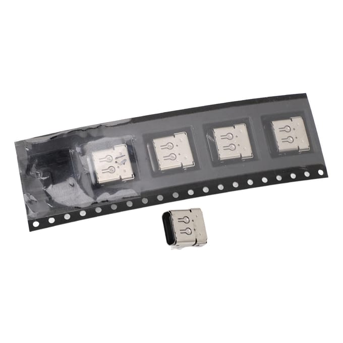 5PCS Type C Poorten Game Console Handvat Oplaadinterface Vervanging voor Elite Series 2 Draadloos gray