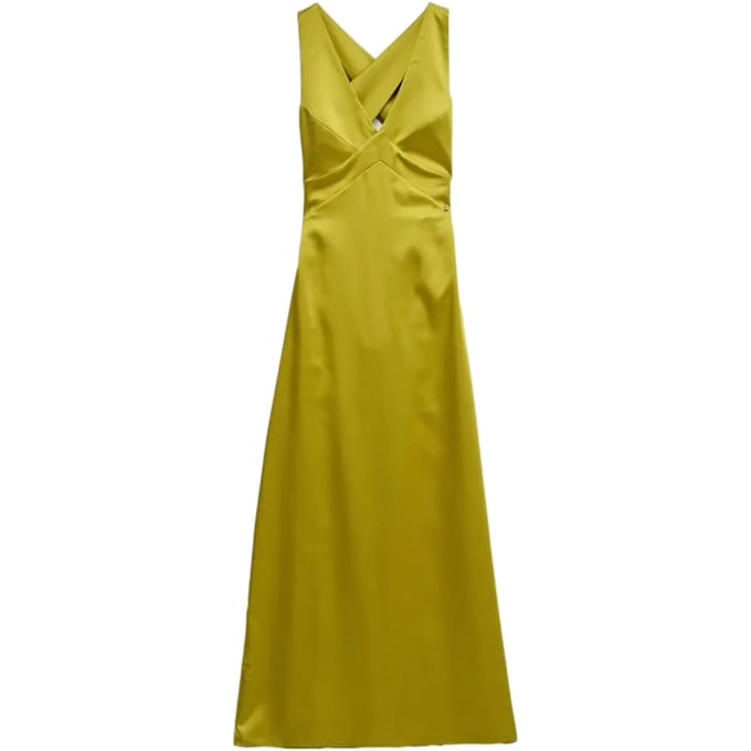 Lange Satin Kleid Dama Salsa Jeans