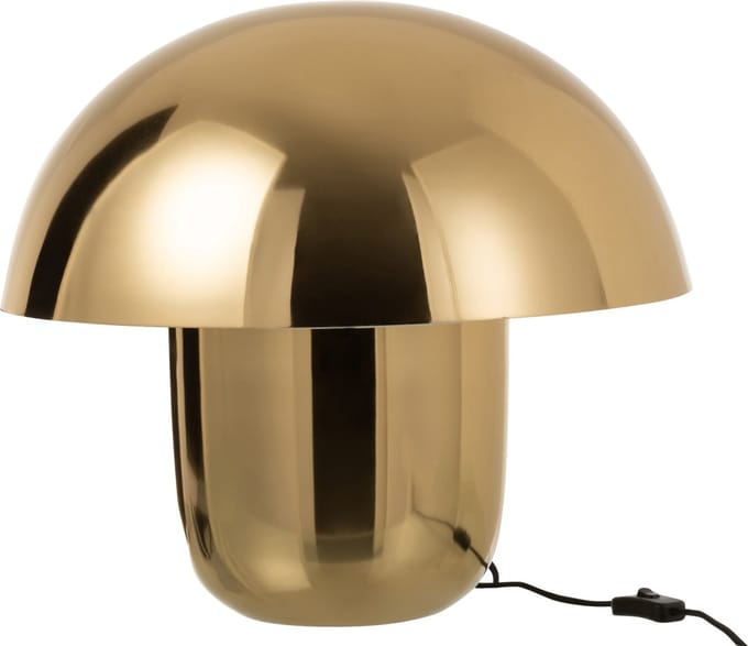 J-Line tafellamp Paddenstoel - ijzer - goud - large