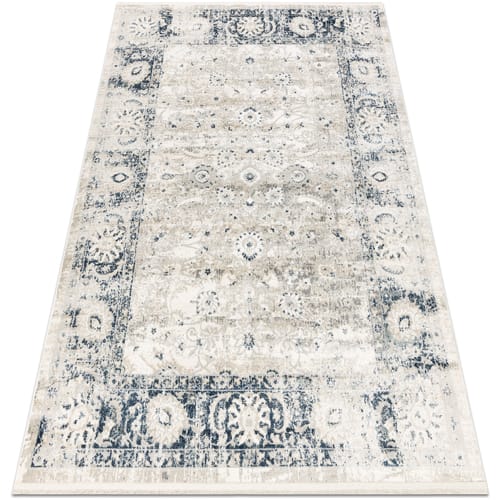 Kleden Rugsx DISTIN 0843A wit / marineblauw / blauw 80x150 cm
