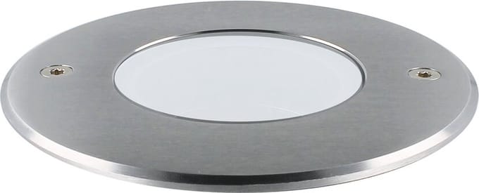 Grondspot LED voor buiten (IP67) - Alexis - GU10 - RVS - Rond Melkwit