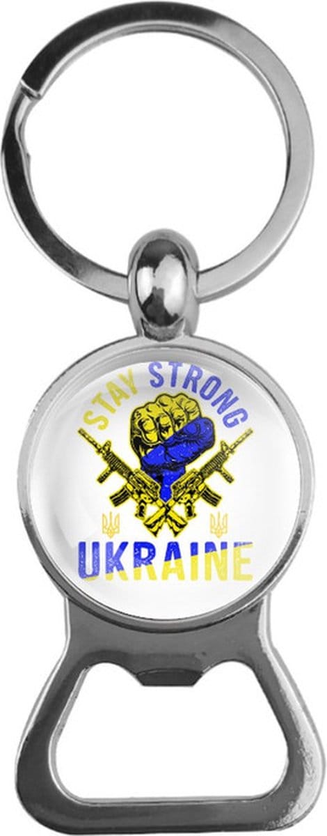 Bieropener Glas - Stay Strong Ukraine - Oekraine