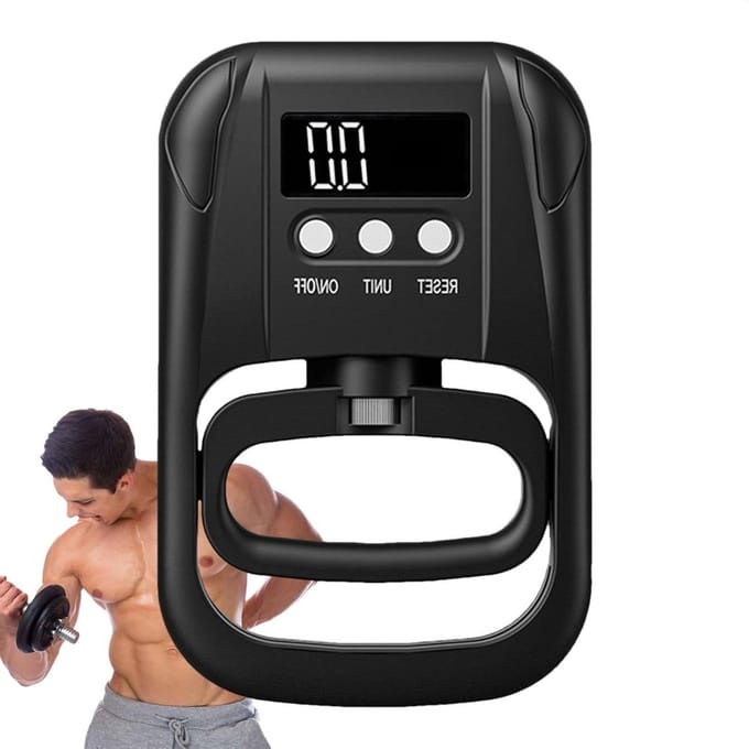 Grijpkracht Tester - Hand Dynamometer - Fitness Training - Digitale Meting - 120 kg - Donker
