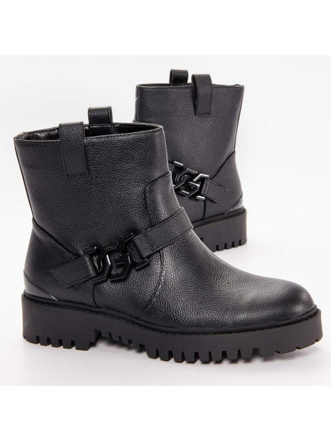 Guess dameslaarzen met klassiek logo en metalen details