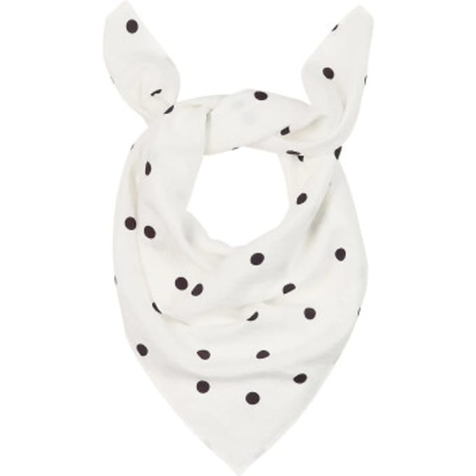 Catwalk Junkie Dotted Scarf Sjaals Dames - Wit - Maat ONESIZE