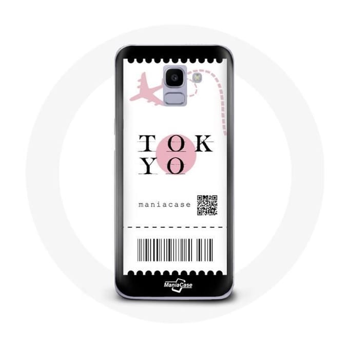 Coque pour Samsung Galaxy A8 2018 Billet d'avion tokyo Japon