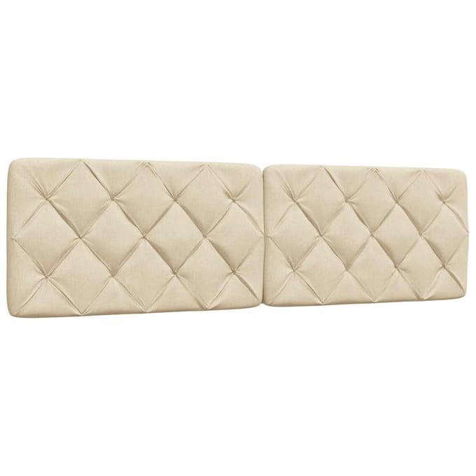 vidaXL - Hoofdbordkussen - 180 - cm - stof - crèmekleurig