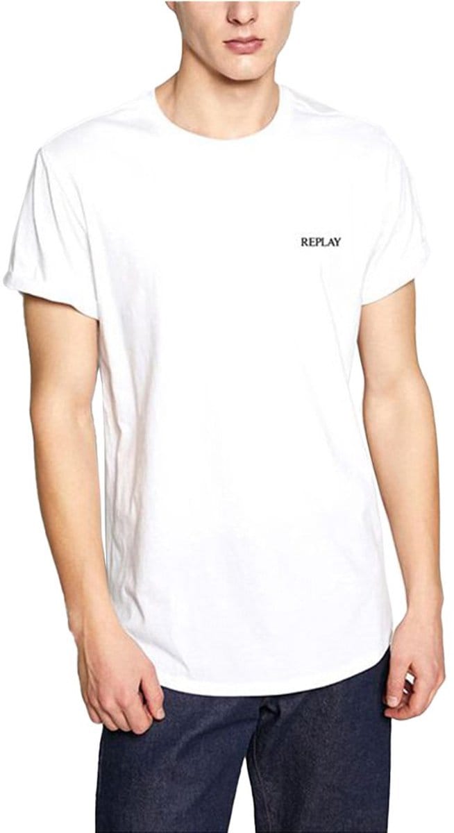 Replay M6854z.000.2660 T-shirt Met Korte Mouwen Wit M Man