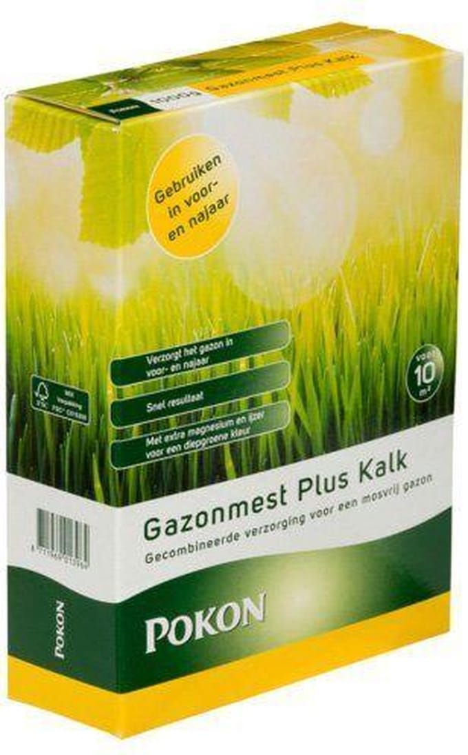 Pokon Gazonmest Plus Kalk 1 kg