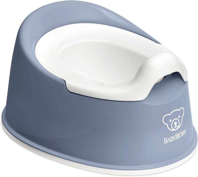 Slim Potje voor Peuters - Diepblauw/Wit