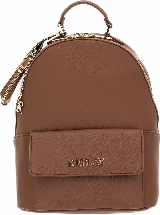 REPLAY Rugzak Backpack with Pouch Dirty Pale Beige