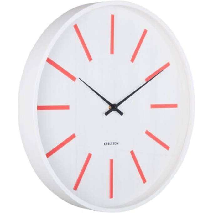 Karlsson - Wall Clock Arruga Retro - Wit - Ø40cm