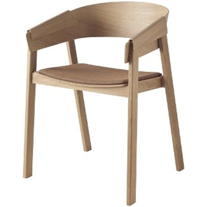Muuto - Cover stoel met bekleding - eiken - bruin