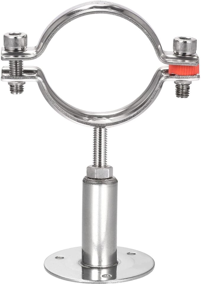Dailygoods- Buissteunbeugel Verstelbaar 53-93 mm - Wandmontage