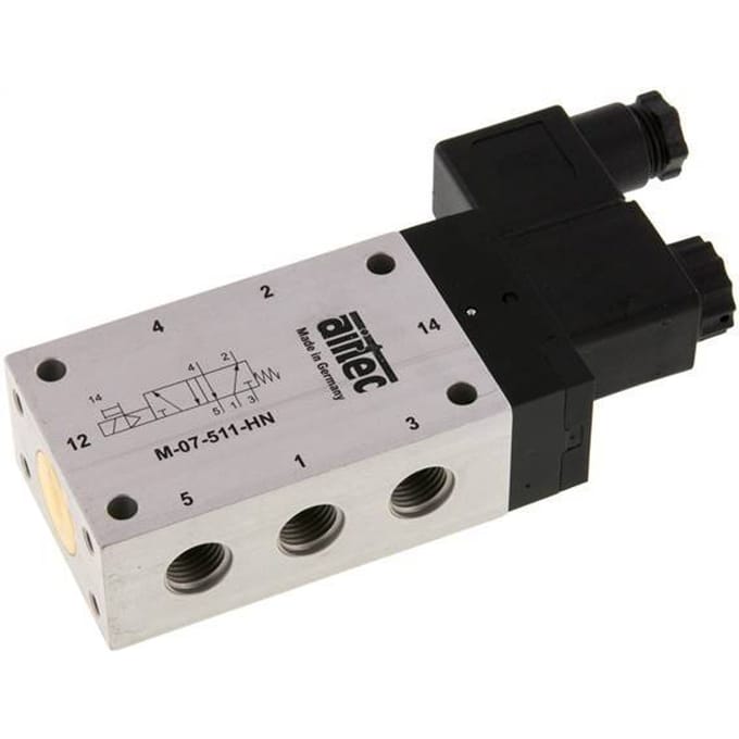 5/2 G1/4'' Magneetventiel 24V AC 2.5-10bar/35.0-140psi Airtec