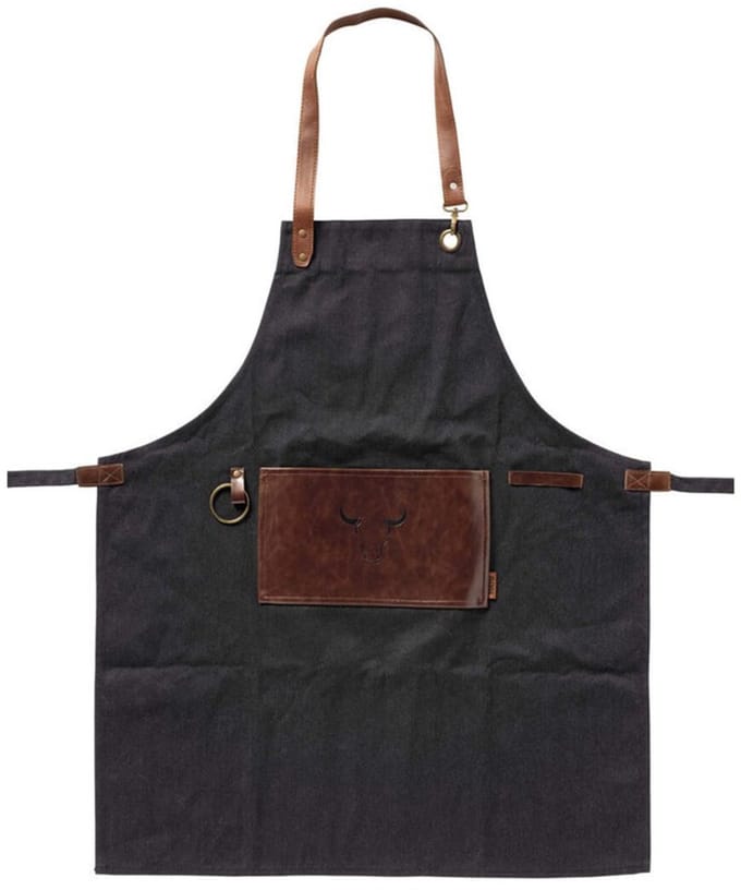 GRILL - schort 70x90 cm - Denim - zwart