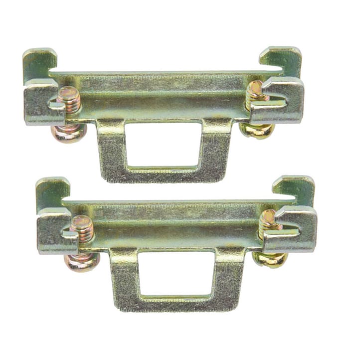 10 stuks Vaste Klem Bevestigingsclip voor 35mm DIN-rail (Metalen Model 11) beige
