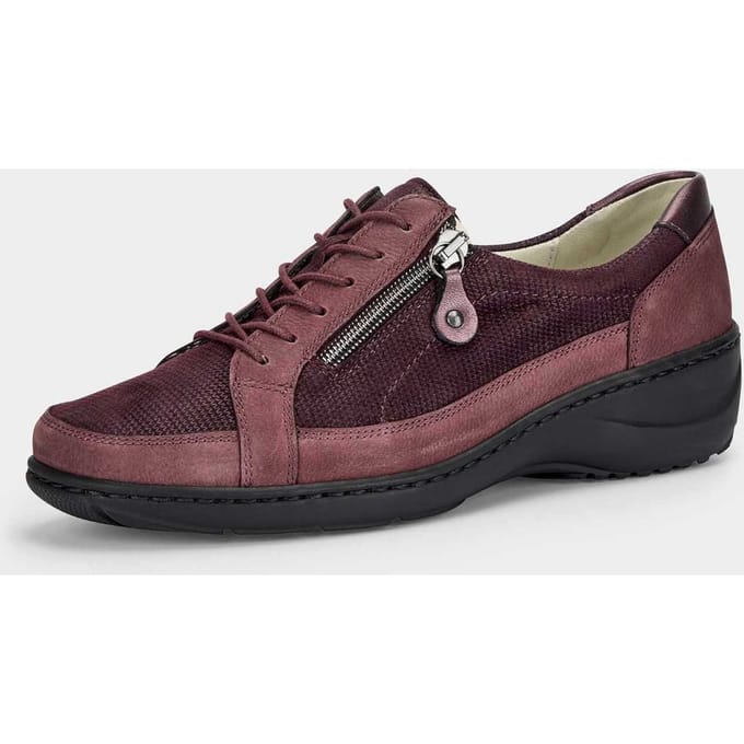 Lage schoenen met rits - bordeaux - Gr. 41 van Goldner Fashion