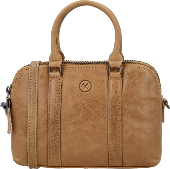 Hide & Stitches Porto Handtas - Taupe - 100% Leer
