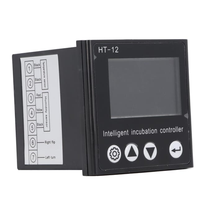Eierbroedmachine Temperatuurregelaar LCD Display Broedmachine Temperatuur Vochtigheidssensor Controller gray
