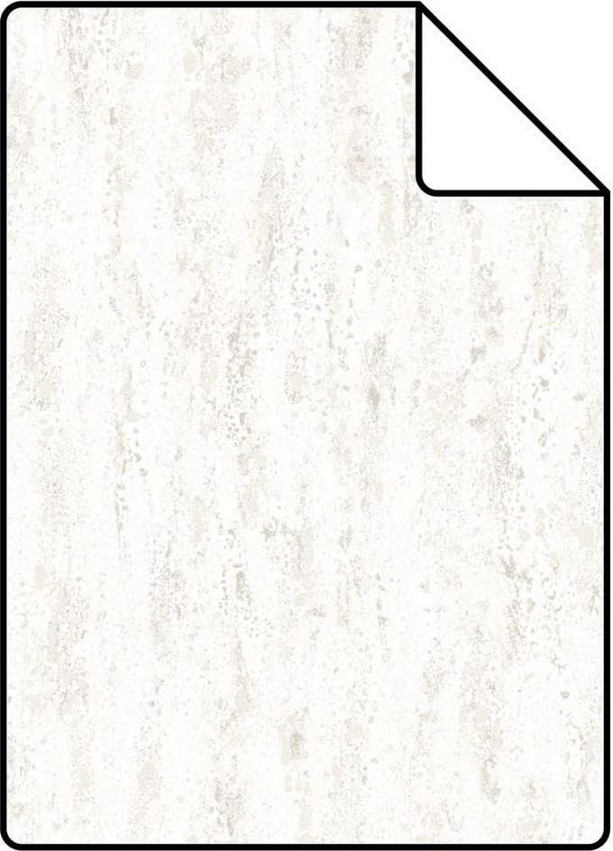 Proefstaal Origin Wallcoverings behang travertin natuursteen gebroken wit - 26,5 x 21 cm - 347584-S